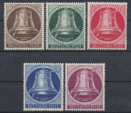Berlin, MiNr. 75-79, postfrisch