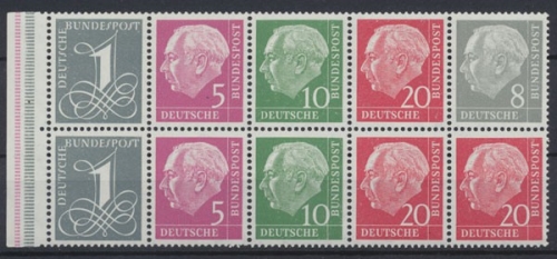 Deutschland (BRD), Michel Nr. H-Blatt 8 Y II RLV III, postfrisch/MNH