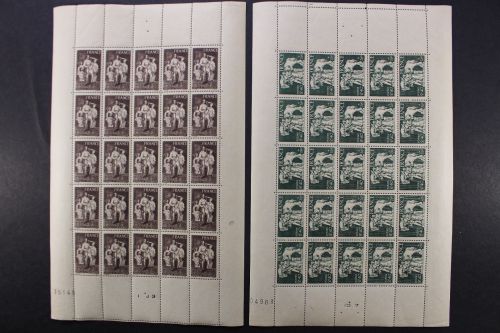 Frankreich, MiNr. 598-599, Bögen, postfrisch