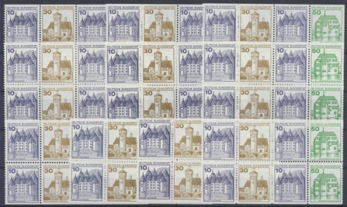 Deutschland (BRD), Michel Nr. H-Blatt 27 I 10 Heftchenblätter, postfrisch/MNH