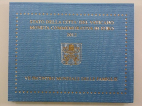 Vatikan, 2 Euro Weltfamilientag, 2012, Stempelglanz, Folder