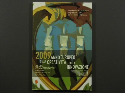 San Marino, 2 Euro Kreativität, 2009, Stempelglanz, Blister
