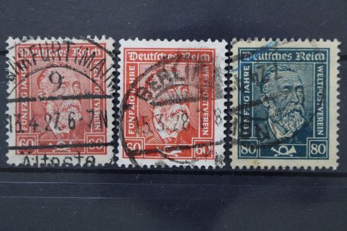 Deutsches Reich, MiNr. 362-363 X/Y, gestempelt