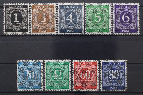 Bizone, MiNr. I-IX/ II, postfrisch, BPP Signatur