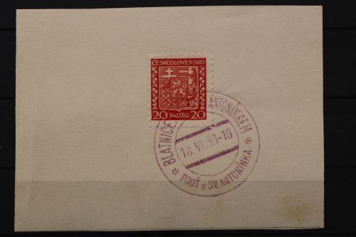 Böhmen & Mähren, SST Blatnice vom 18.6.39, Pilgerfahrt