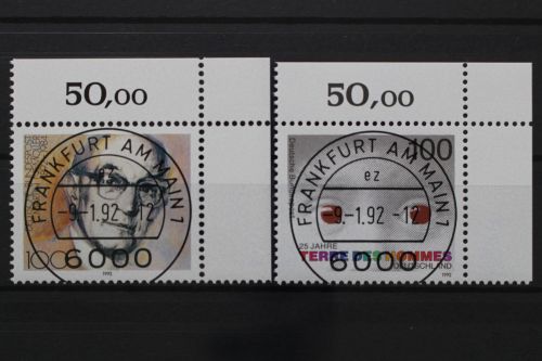 Deutschland (BRD), MiNr. 1584 + 1585, Ecken rechts oben, VS F/M, EST