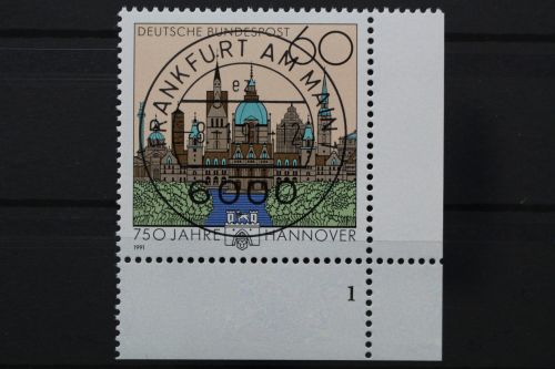 Deutschland (BRD), MiNr. 1491, Ecke rechts unten, FN 1, EST