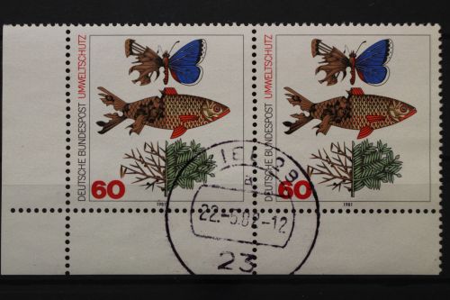 Deutschland (BRD), MiNr. 1087, WP, Ecke links unten, gestempelt