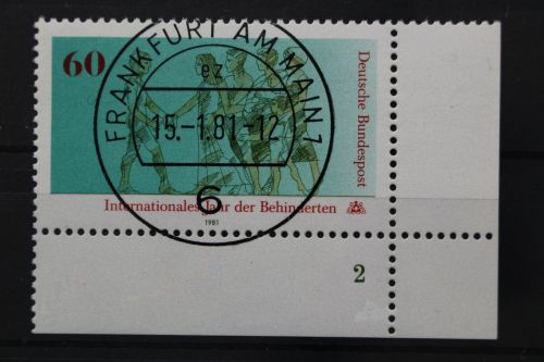 Deutschland (BRD), MiNr. 1083, Ecke rechts unten, FN 2, EST