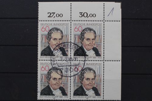 Deutschland (BRD), MiNr. 1082, 4er Block, Ecke rechts oben, gestempelt