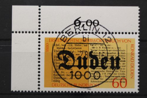 Deutschland (BRD), MiNr. 1039, Ecke links oben, EST