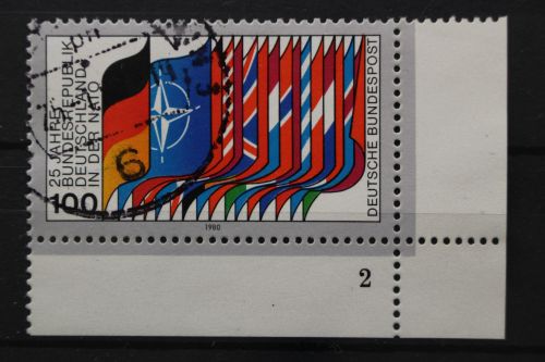 Deutschland (BRD), MiNr. 1034, Ecke rechts unten, FN 2, gestempelt