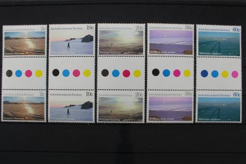 Australien Antarktis, MiNr. 74-78, Zwischenstegpaare, postfrisch
