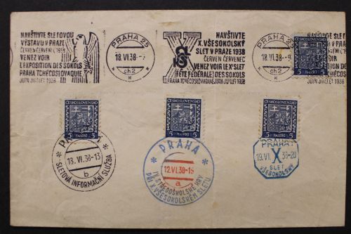 Sudetenland, Prag, dekorativer Bedarfsbeleg