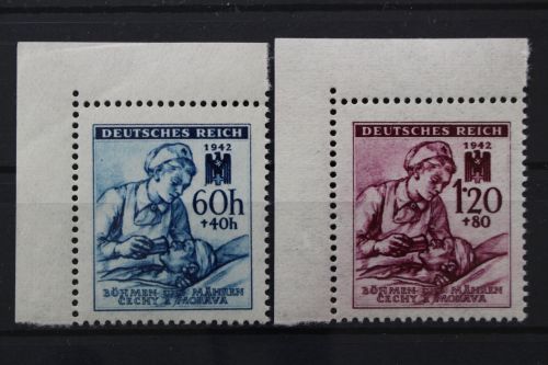 Böhmen & Mähren, MiNr. 111-112, Ecken links oben, postfrisch