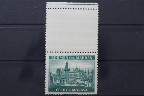Böhmen & Mähren, MiNr. 35, Leerfeld oben, postfrisch