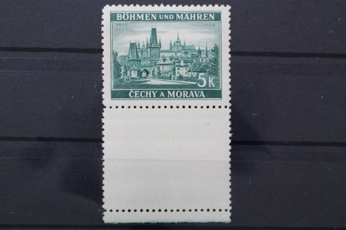 Böhmen & Mähren, MiNr. 35, Leerfeld unten, postfrisch
