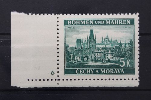 Böhmen & Mähren, MiNr. 35, Ecke links unten mit Stern, postfrisch