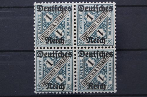Deutsches Reich Dienst, MiNr. 64, Viererblock, postfrisch