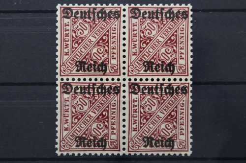 Deutsches Reich Dienst, MiNr. 63, Viererblock, postfrisch