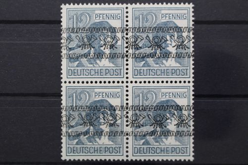 Bizone, MiNr. 40 I, Viererblock, postfrisch