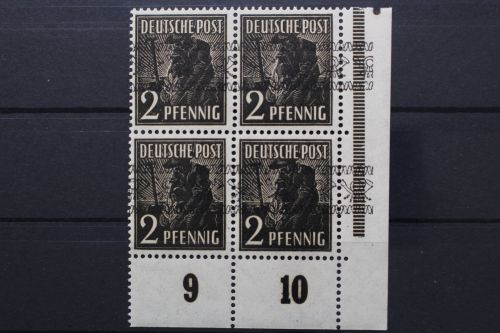 Bizone, MiNr. 36 I, 4er Block, Ecke rechts unten, postfrisch