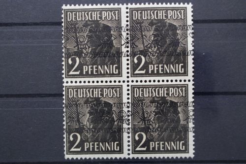 Bizone, MiNr. 36 I, Viererblock, postfrisch