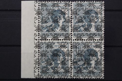 Bizone, MiNr. 40 II, Viererblock, postfrisch
