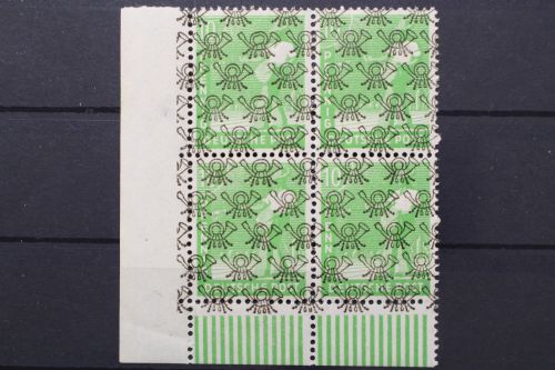Bizone, MiNr. 39 II, 4er Block, Ecke links unten, postfrisch