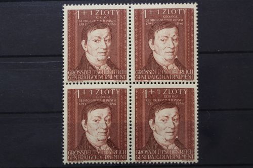 Generalgouvernement, MiNr. 124, Viererblock, postfrisch