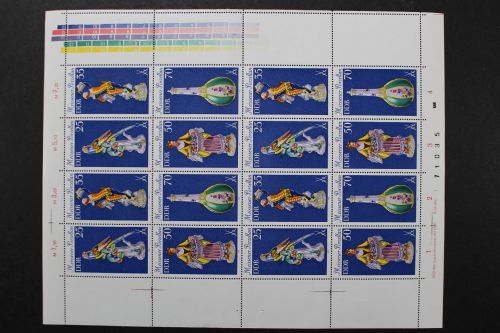 DDR, MiNr. 2468-2471, Zd-Bogen m. Leerfeldern, FN 1, postfrisch