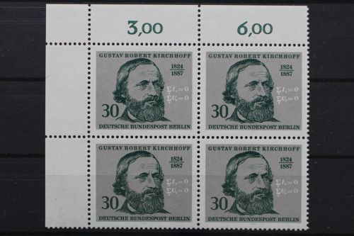 Berlin, MiNr. 465, 4er Block, Ecke links oben, postfrisch