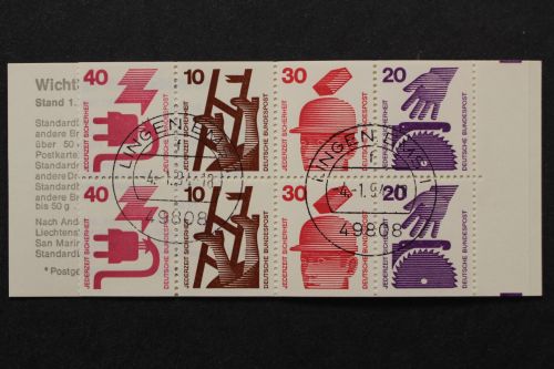 Deutschland (BRD), MiNr. MH 20 a I, gestempelt