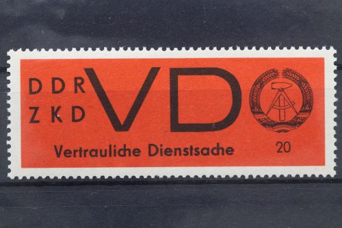 DDR Dienst D, MiNr. 3 x, postfrisch
