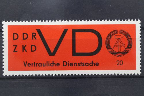DDR Dienst D, MiNr. 3 y, postfrisch