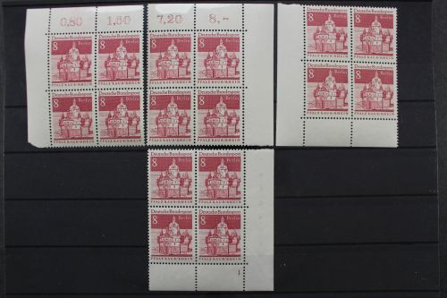 Berlin, MiNr. 271, 4er Block, alle 4 Ecken, FN 1, postfrisch