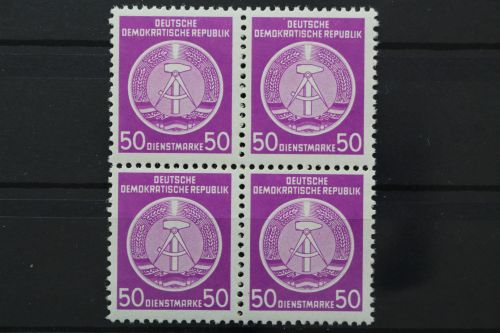 DDR Dienst A, MiNr. 14 x, Viererblock, postfrisch