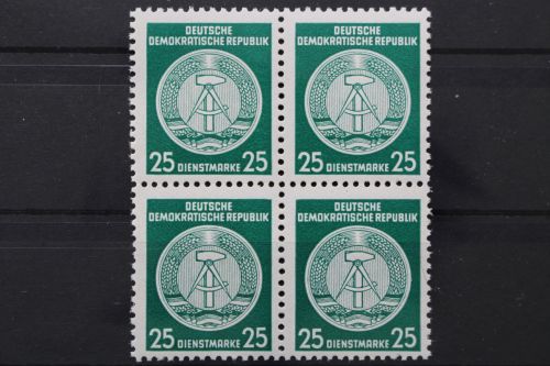DDR Dienst A, MiNr. 23 x, Viererblock, postfrisch
