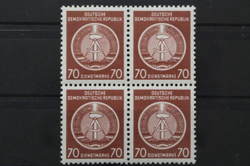 DDR Dienst A, MiNr. 16 x, Viererblock, postfrisch