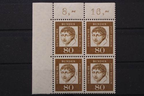 Berlin, MiNr. 211, 4er Block, Ecke links oben, postfrisch