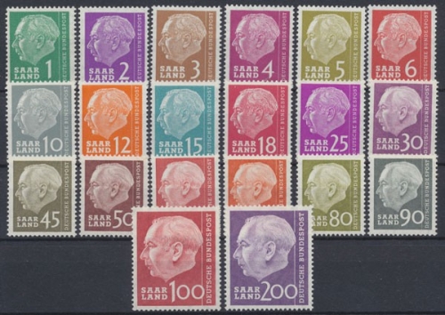 Saarland, MiNr. 380-399, postfrisch