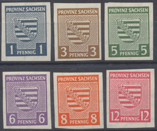 Sowjetische Zone, MiNr. 66-71 X, postfrisch