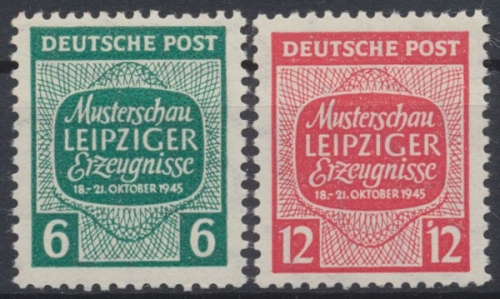 Sowjetische Zone, MiNr. 124-125 Y, postfrisch