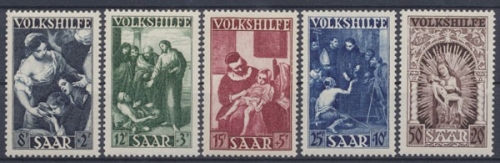 Saarland, MiNr. 267-271, postfrisch