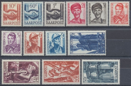 Saarland, MiNr. 239-251, postfrisch