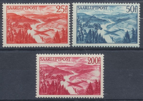 Saarland, MiNr. 252-254, postfrisch