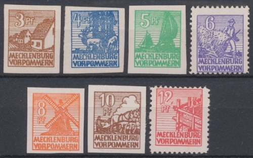 Sowjetische Zone, MiNr. 29-36 x, postfrisch