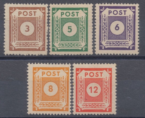 Sowjetische Zone, MiNr. 56-60, postfrisch