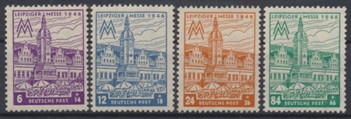 Sowjetische Zone, MiNr. 162-165 A Y, postfrisch