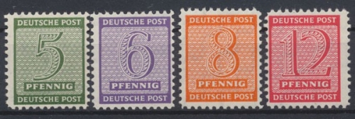 SBZ, MiNr. 120-123 X, postfrisch